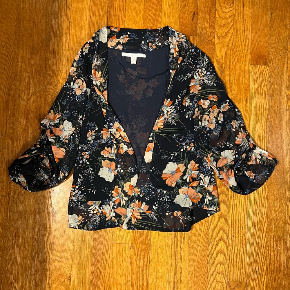 Lauren Conrad open kimono top